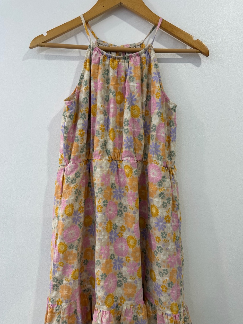 Wonder Nation Girls Cotton Floral Midi Dress XXL - Picture 2 of 8